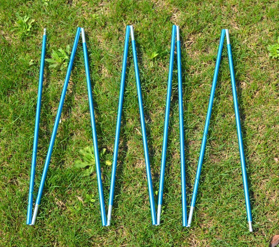 

1 PC 8.5mm Tent Pole Aluminum Camping Tent Rod 3.6m 4.0m 4.42m High-Strength Alloy Tent Poles Blue Camping Tents Parts Equipment