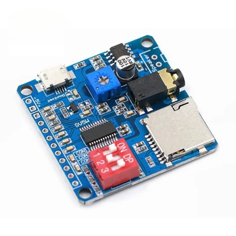 DY-SV5W Модуль воспроизведения голоса MP3-плеер 5 Вт с последовательным управлением