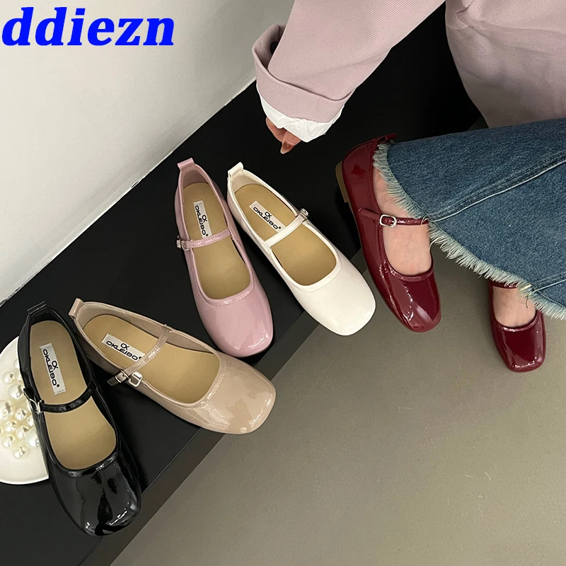 

Lolita Mary Janes Ladies Dance Shoes New In Female Footwear Fashion Round Toe Shallow Flats Slides Shoes For Women 2023 Luxury