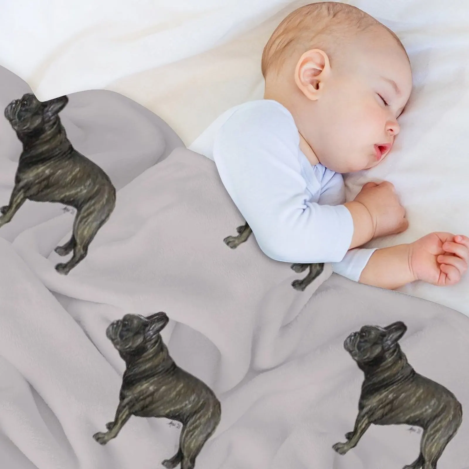 Brindle Французский бульдог / Frenchie Dog Breed Show Stack Stand - Одеяло для печени пляжные одеяла St