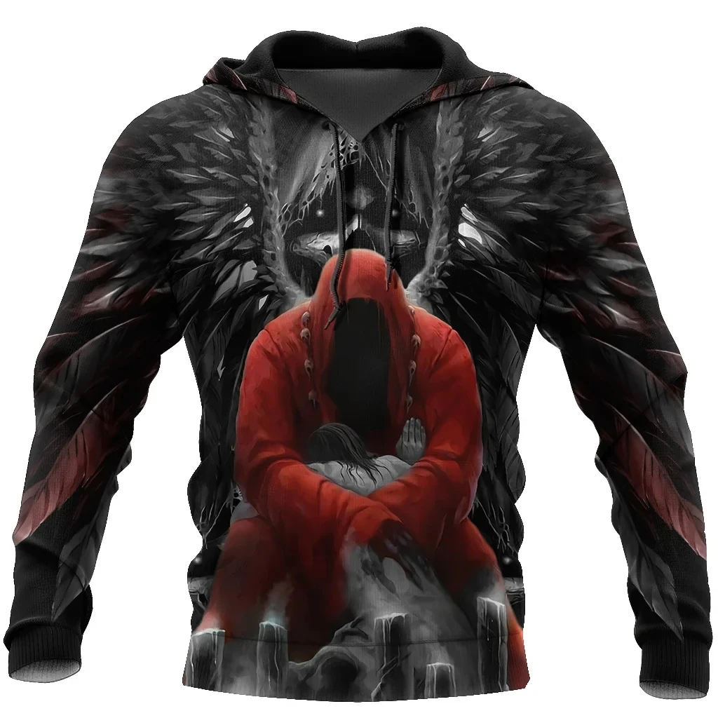 

Men's 3D skull Print Hooded Sweatshirt Vintage T-Shirt Autumn Clothing Fashion Men's Tops Casual Hoodies Oversized Pullover