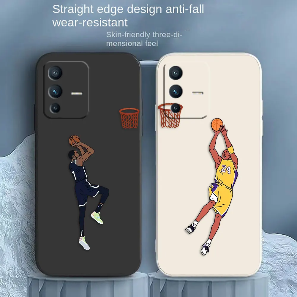 

Cool Playing Basketball Phone Case For VIVO S1 S5 S6 S7 S9 S9E S10 S12 S15 S16 S16E V29 V20 V21 V23 V25 PRO 5G Case Funda Shell