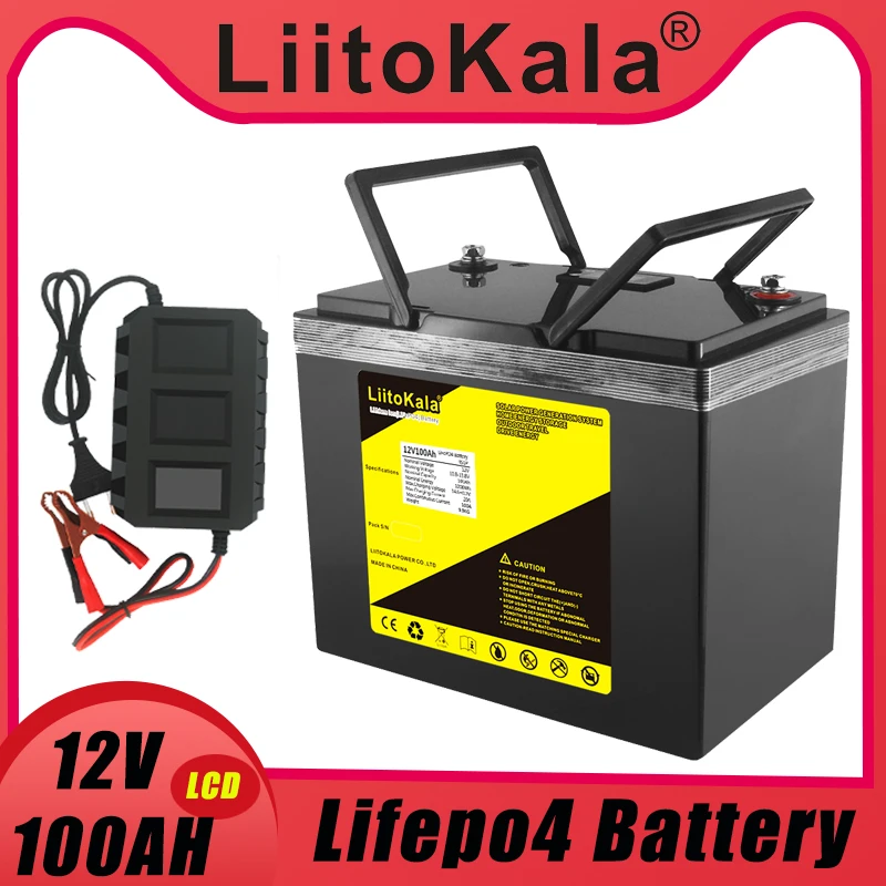 

Аккумулятор LiitoKala, 12,8 В, Ач, для стартера автомобиля