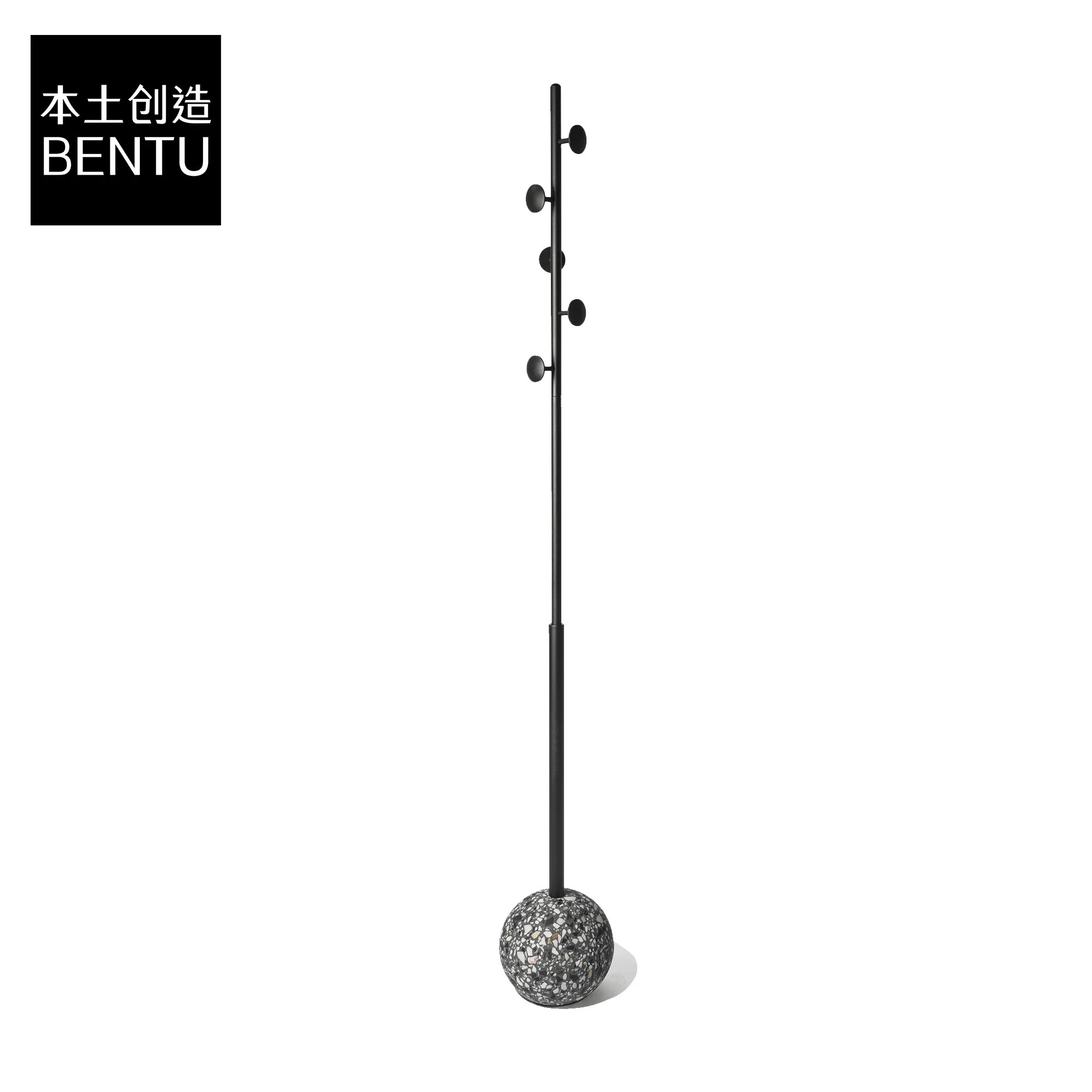 

BENTU 8 minimalism modern household space coat hanger bedroom living room terrazzo coat hanger clothes tree office furniture