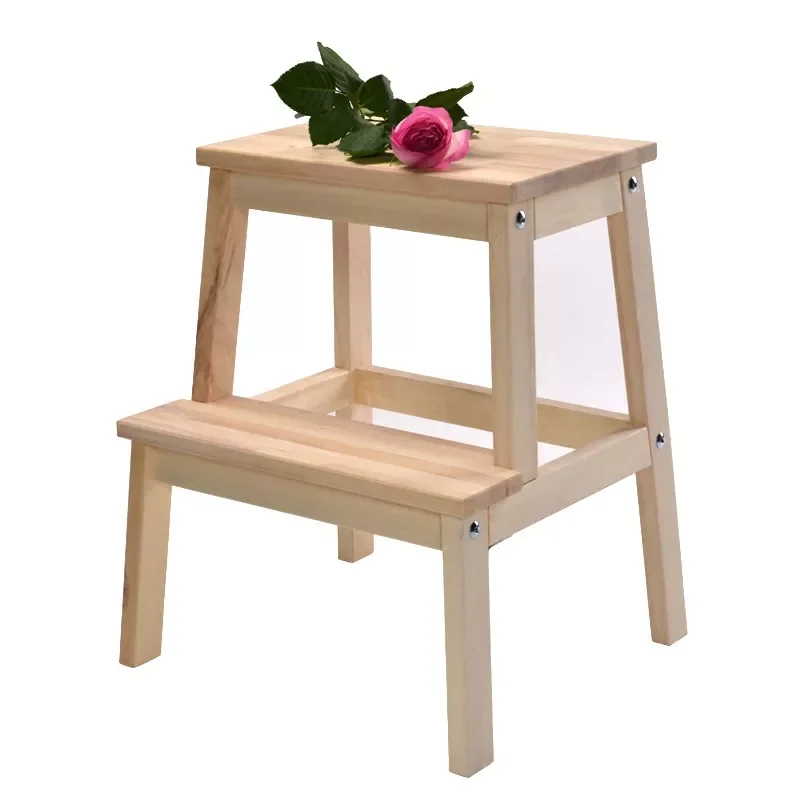 

Solid Wood Pedal Bench Bench Ladder Escalera Moderm Taburete Cocina Washing Machine Folding Step Stool Escabeau Cheap