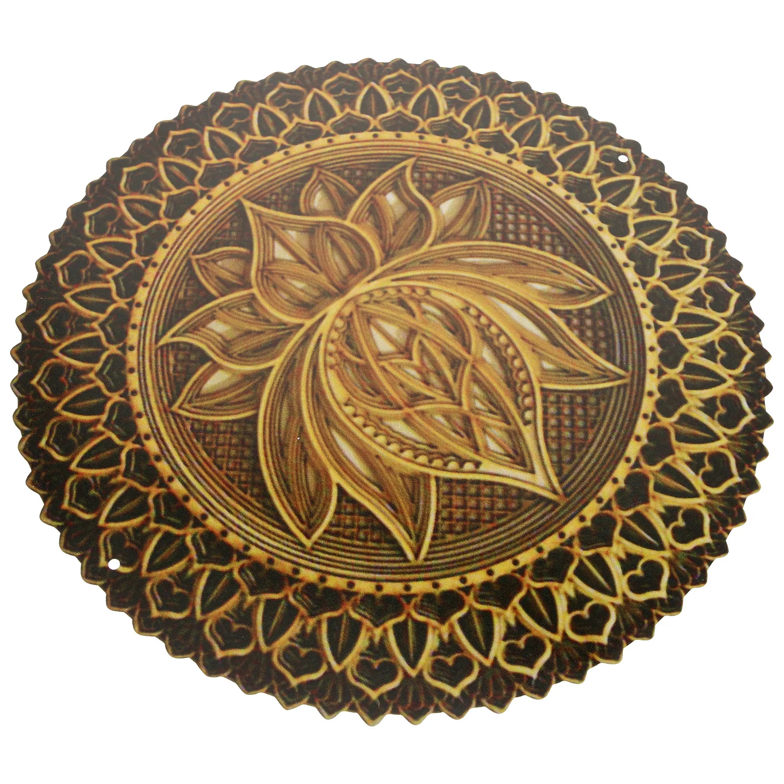 

Metal Mandala Wall Decor Hanging Flower Sculptures Delicate Pendant Home Indoor Bohemian Iron Bedroom Adorn Crafts