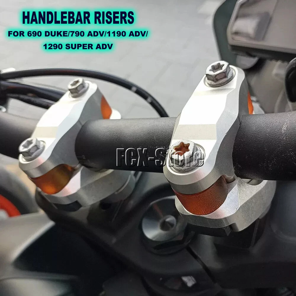Для 1290 Super ADVENTURE 790 Adventure 1190 ADV 690 Duke 2018-новый комплект зажимов для руля 28 мм черный