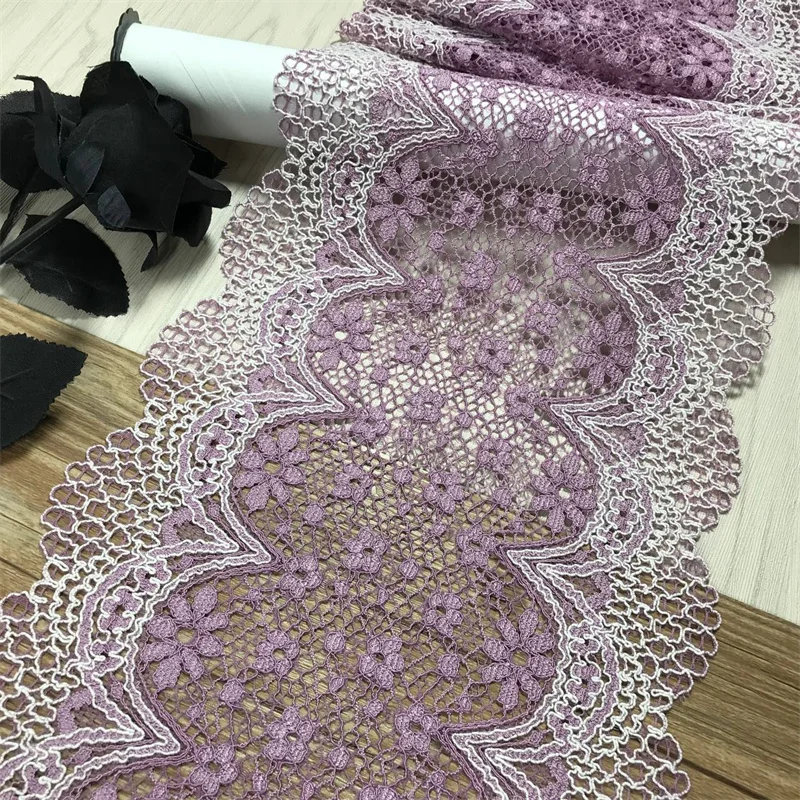 2 м/комплект эластичная кружевная отделка растягивающаяся ткань - купить по