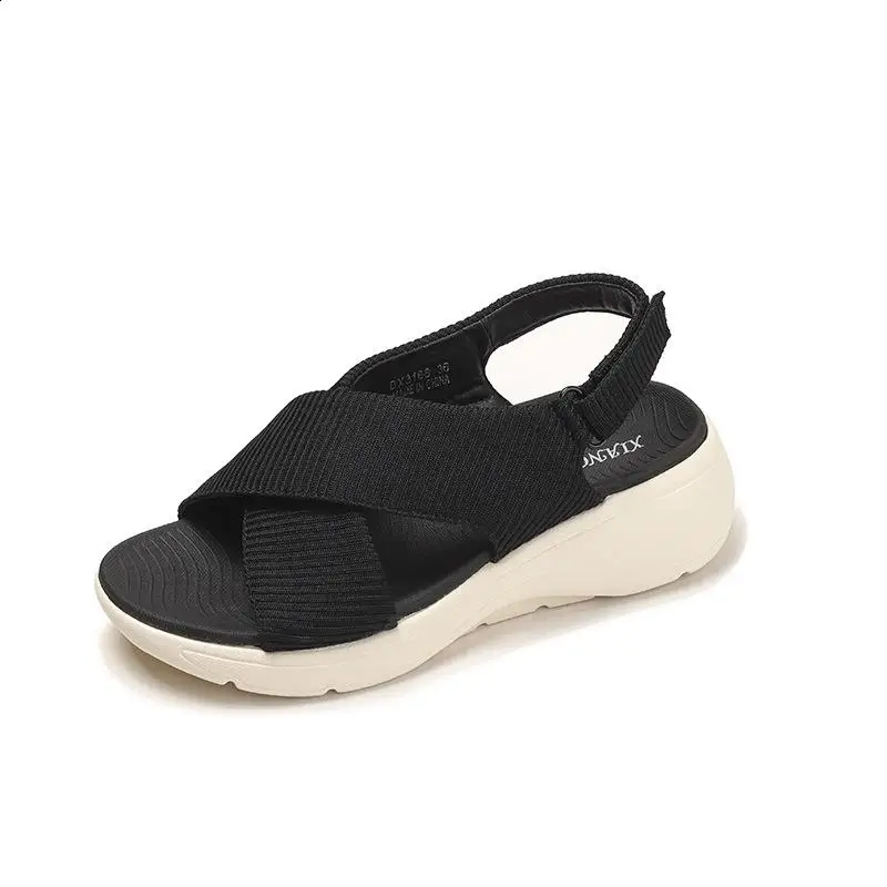 Удобная женская обувь женские сандалии большой размер 2025 летние сабо на каблуке