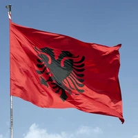 albania flag double headed eagle outdoor indoor banner 90150cm national flag paradefestivalhome decoration