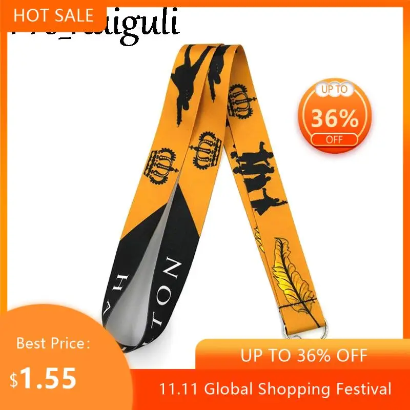 

Broadway musical Hamilton Neck keychain necklace Anime Cartoon Neck Strap Lanyard ID badge holder Keychain Lanyards