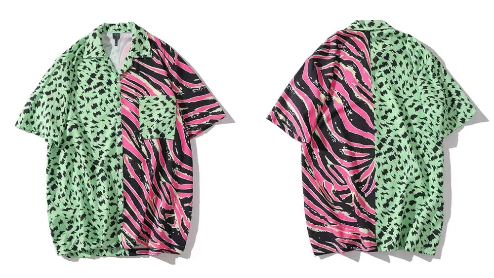 Мужские повседневные пляжные рубашки с принтом Мужская винтажная дизайнерская