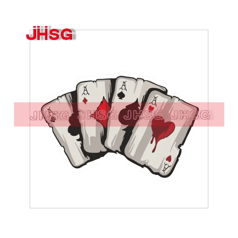 

HDL Персонализированная мультяшная игральная карта, переводная картинка из ПВХ, мотоциклетная Автомобильная наклейка, автомобильные аксессуары, персонализированная наклейка, забавное украшение