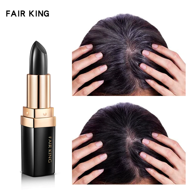 Одноразовая краска для волос мгновенное покрытие корней коричневого цвета