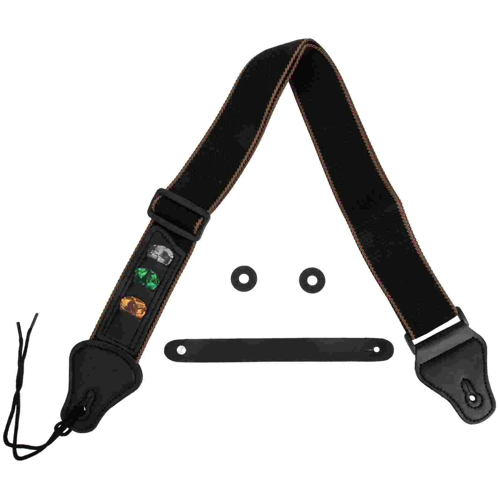 

1Set Adjustable Guitar Belt Sturdy Practical Guitar Strap Electric Guitar Supply