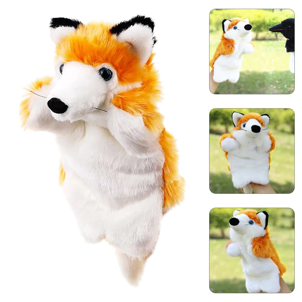

Toyandona Hand Puppets Plush Fox Hand Puppets Soft Furry Stuffed Animal Hand Puppet Toy Imaginative Play Storytelling Teaching