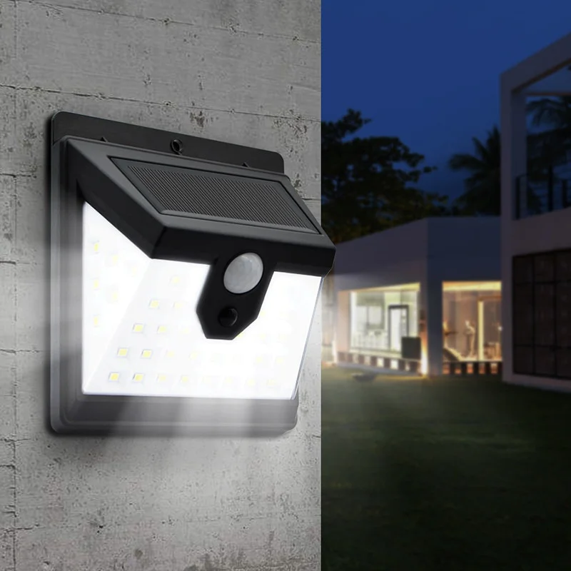 

Solar Wall Lamp 40 LED Human Body Sensor Professional IP65 Waterproof Garden Lamp Energy Saving Eco-friendly Wall Light