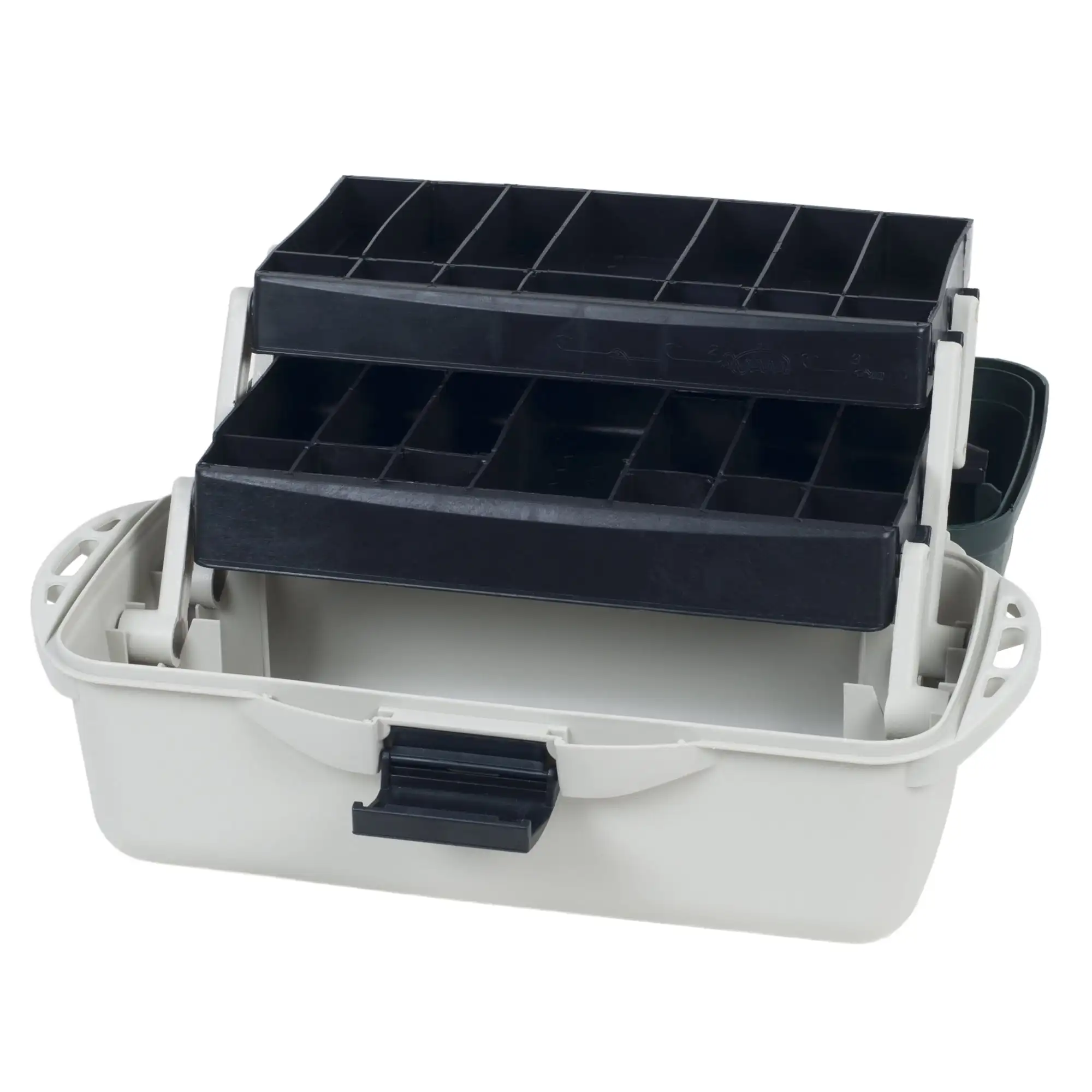 

2-Tray Fishing Tackle Box Craft Tool Chest and Art Supply Organizer – 14 In.