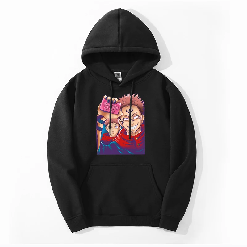 

Jujutsu Kaisen Anime 2022 Winter Men Printing Sweatshirts Hoodies Jujutsukaisen Ryomen Sukuna Itadori Yuji Big Size Hoody Hoody