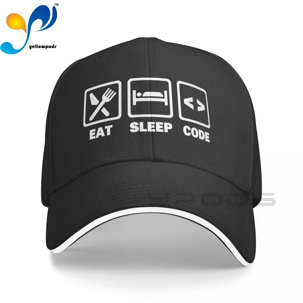 

Unisex Cotton Cap For Women Men Eat Sleep Code Fashion Baseball Cap Adjustable Outdoor Streetwear Hat