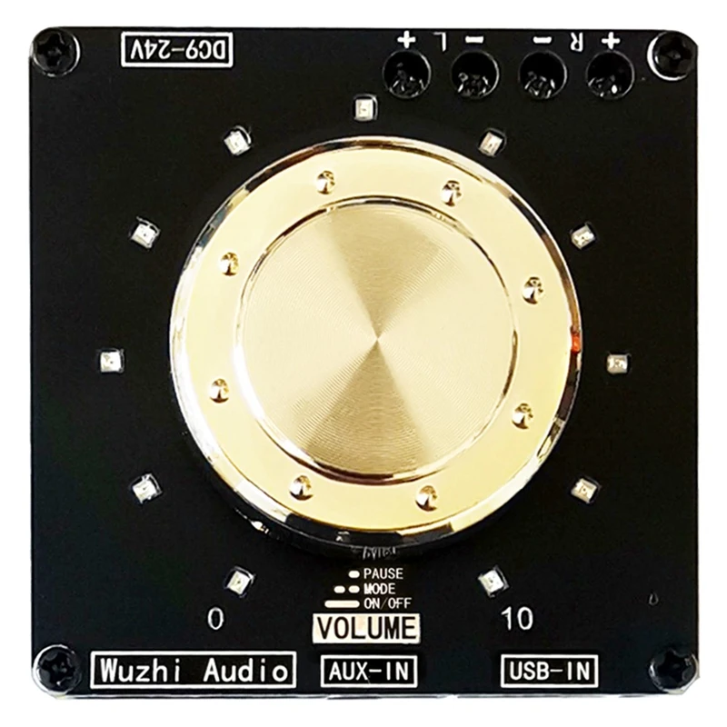 

ZK-F152 Volume Indication Bluetooth Audio Power Amplifier Board Module 2.0 Dual Channel 15W+15W Audio Power Amplifier