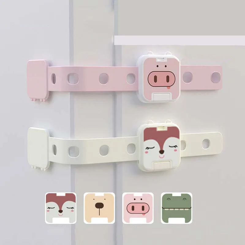 

Child Safety Cabinet Lock Drawer Door Locks Security Protection Baby Anti-Pinch Hand Baby Safety Lock Refrigerator Safety Buckle