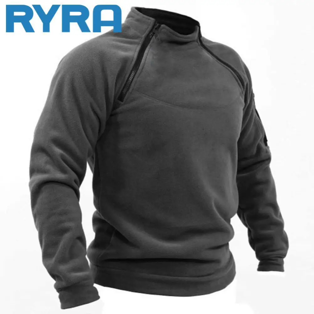 

Breathable Tactical Mens Clothing Versatile And Fashionable Outdoor Insulation Standing Collar Mens Fashionable Sweater