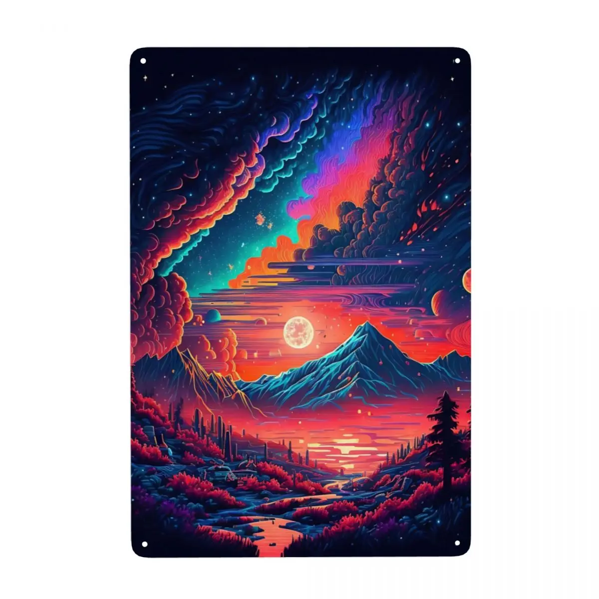 Металлическая вывеска Mount Galaxy