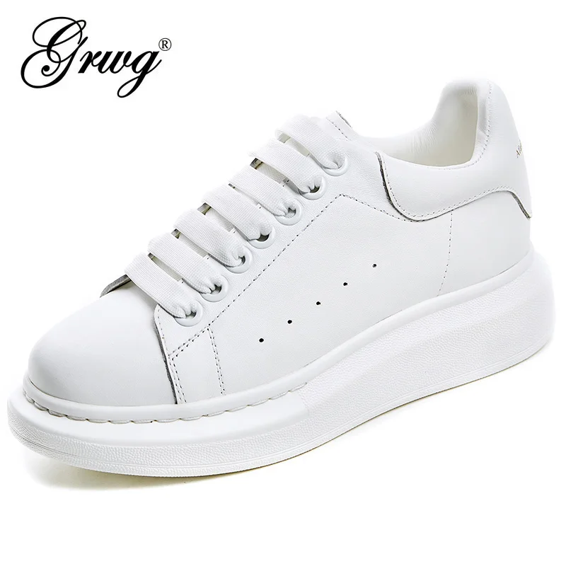 

Женские кроссовки из натуральной кожи, легкие Нескользящие кроссовки на толстой подошве, удобная обувь для бега, весна-лето 2023