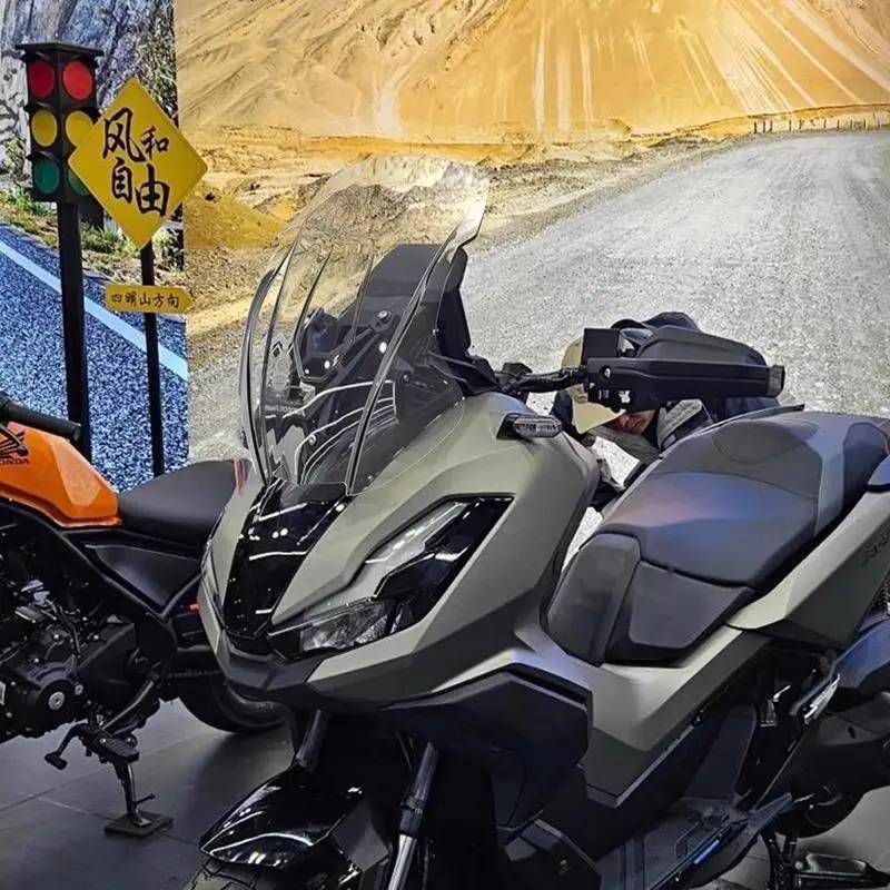Фото Для мотоцикла Honda ADV350 (2022-2025): Модифицированный увеличенный ветровой дефлектор, защита от солнца для груди, аксессуары для ветрового стекла ADV350 №4