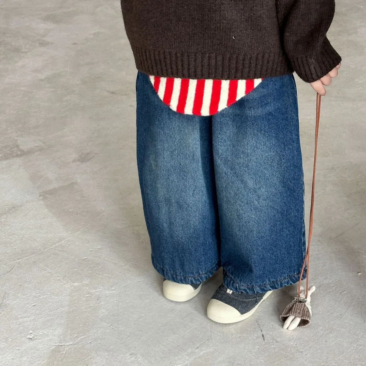 Брюки для девочек новинка 2024 зимняя детская одежда корейский стиль детские