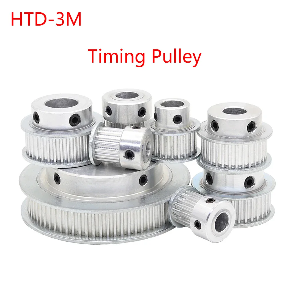 HTD-3M Timing Belt Pulley 21/22/23/24/25/26/28/30/32/34/35/36Teeth Pitch 3mm BF-type With Step Drive Timing Pulley Width 16mm