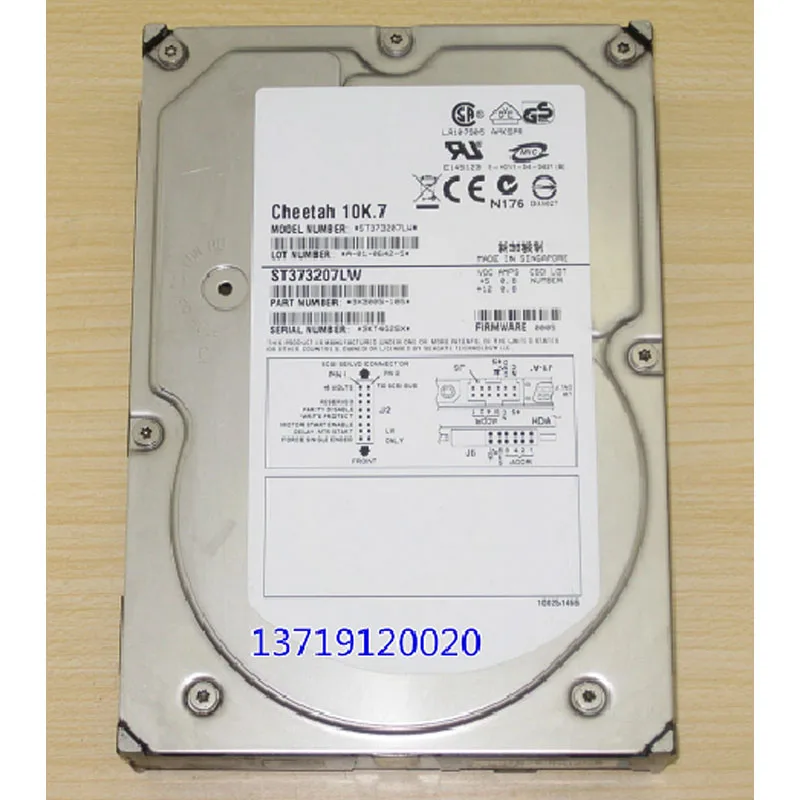 

100%New In box 3 year warranty ST373207LW 364320-002 72.8GB 10K SCSI 68 Need more angles photos, please contact me