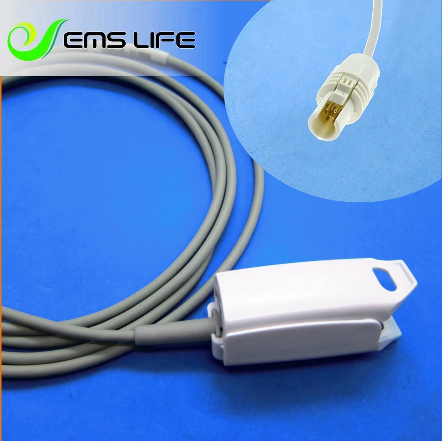 Многоразовый мягкий датчик спо2 для взрослых на палец монитора пациента M&ampB