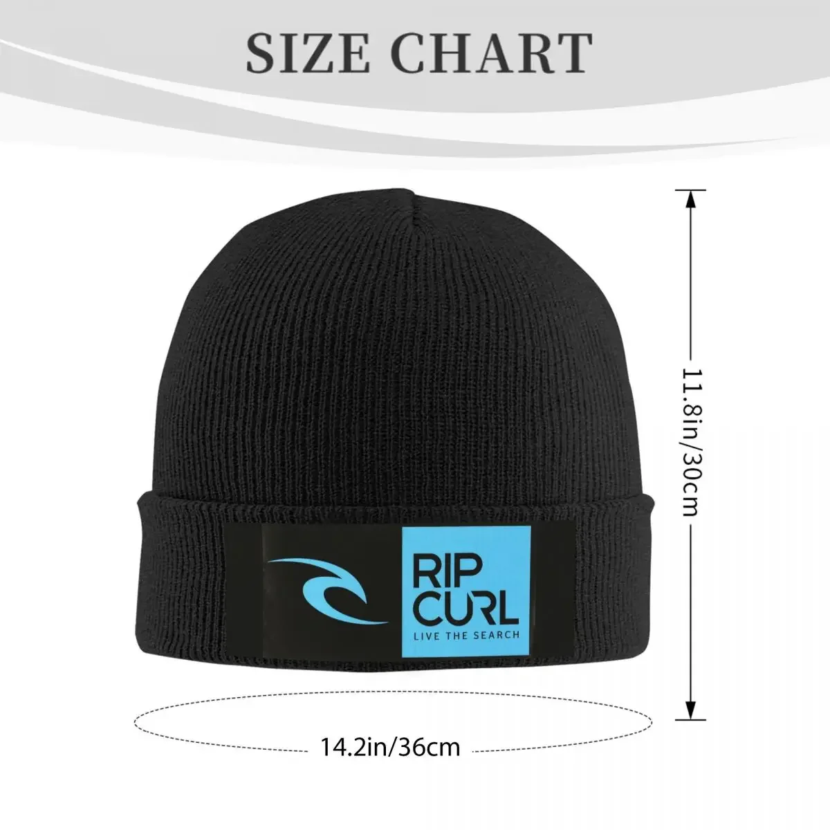 Rip Curl Live The Search Knit Hat Beanie Autumn Winter Hat Warm Hip-hop ...