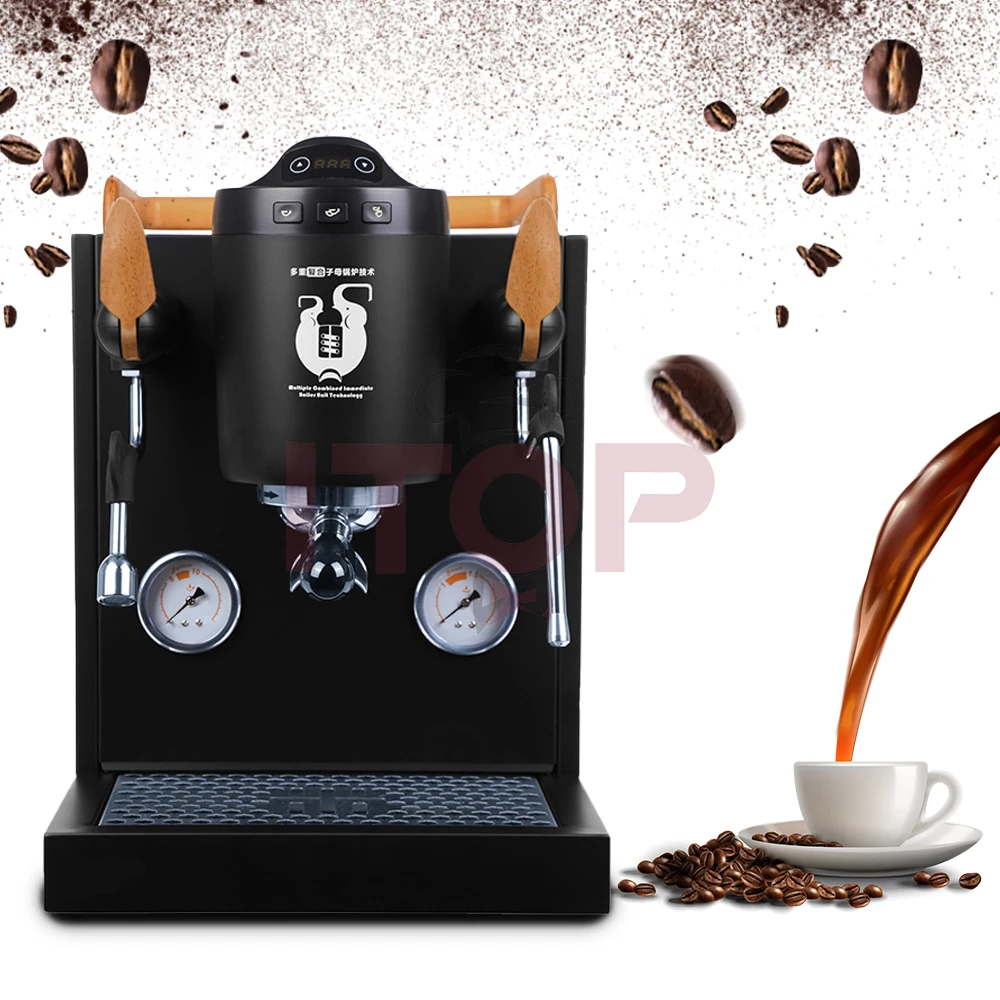 Machine Professional Double Head Coffee Machine 9 Bar Espres