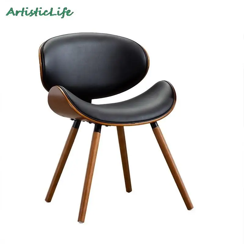 

ArtisticLife European Minimalist Dining Chairs Negotiation Chair Beetle Chair Stool Modern Minimalist Backrest Dining Chair