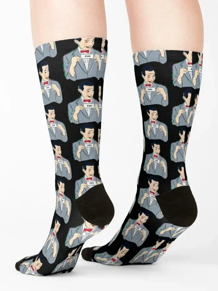 Носки Peewee Herman забавные носки чулки женские и мужские