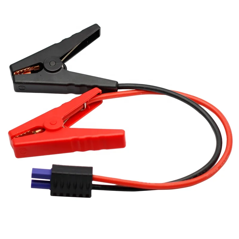 

10AWG Automobile Emergency Battery Alligator Clips Harness Intelligent Starting Power Battery Clamp