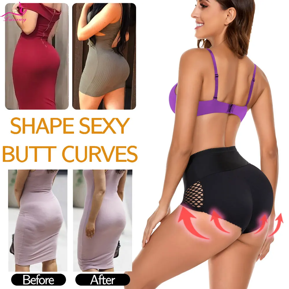 LAZAWG Women Hip Lift Body Sculpting Panties Seamless Panty Butt Lifter Tummy Control Shapewear Slimming Belly Body Shaper