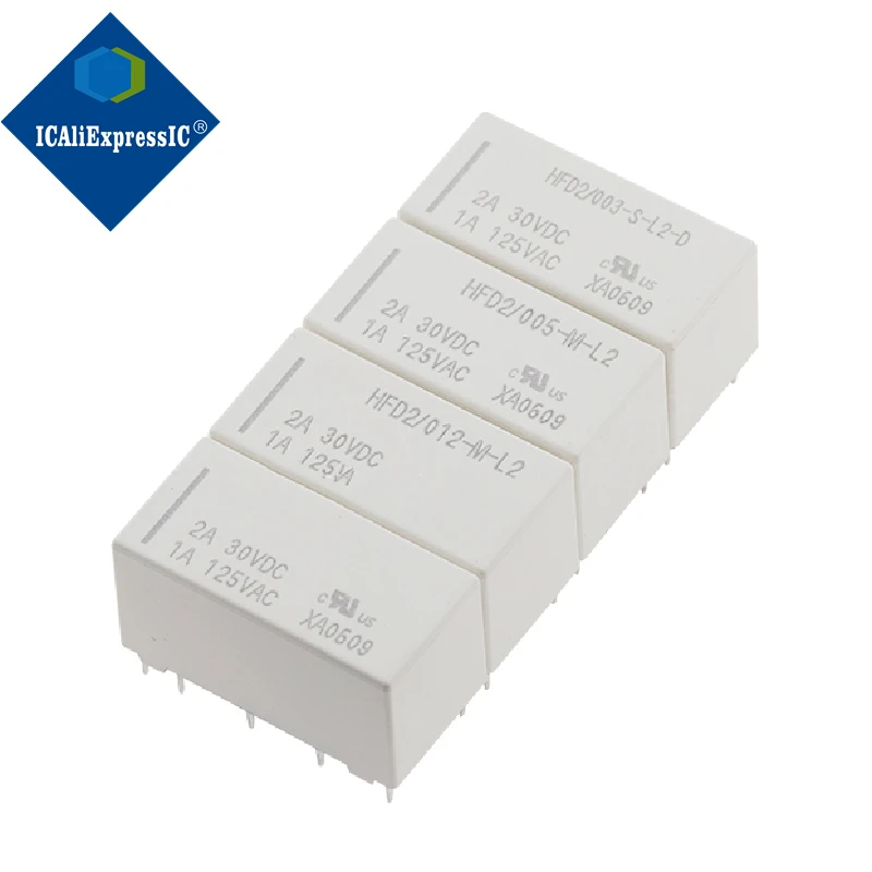 1 шт. HFD2 012-M-L2 (555) 10-футовое магнитное удержание двойной катушки 2A30VDC реле