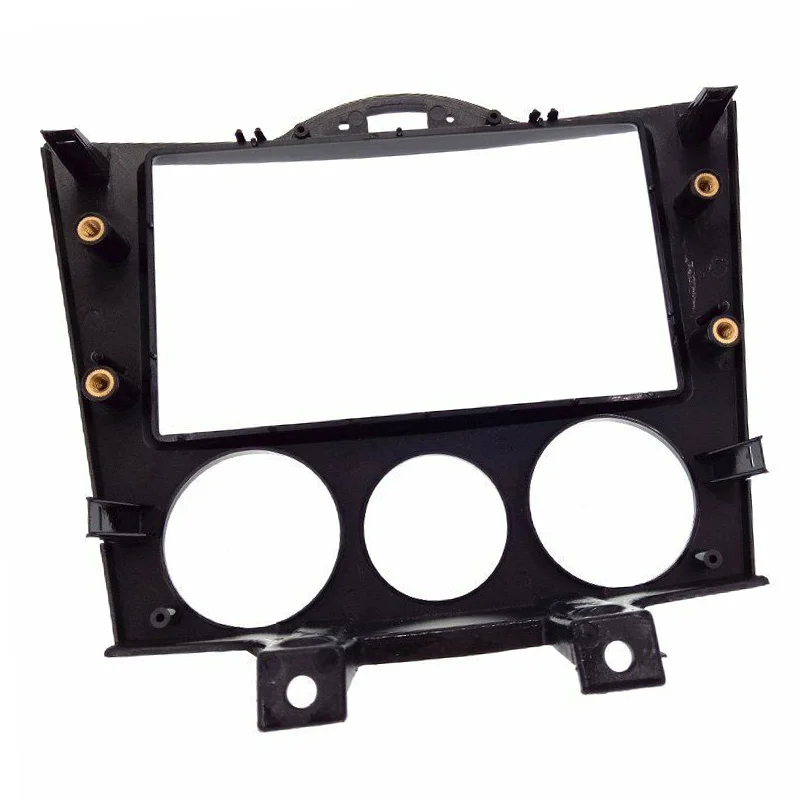 7&quot Radio Stereo Audio Fascia Panel Frame Mount Dash Kit Black ABS Plastic Fit for Mazda RX8 2003 2004 2005 2006 2007 2008 New