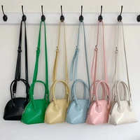 2022 new mini womens bag top handle handbags pu leather zipper shell bag ladies small crossbody shoulder bags whole sale