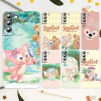cute disney linabell for samsung galaxy s22 s21 s20 fe ultra pro lite s10 s10e s9 s8 plus s7 edge transparent phone case