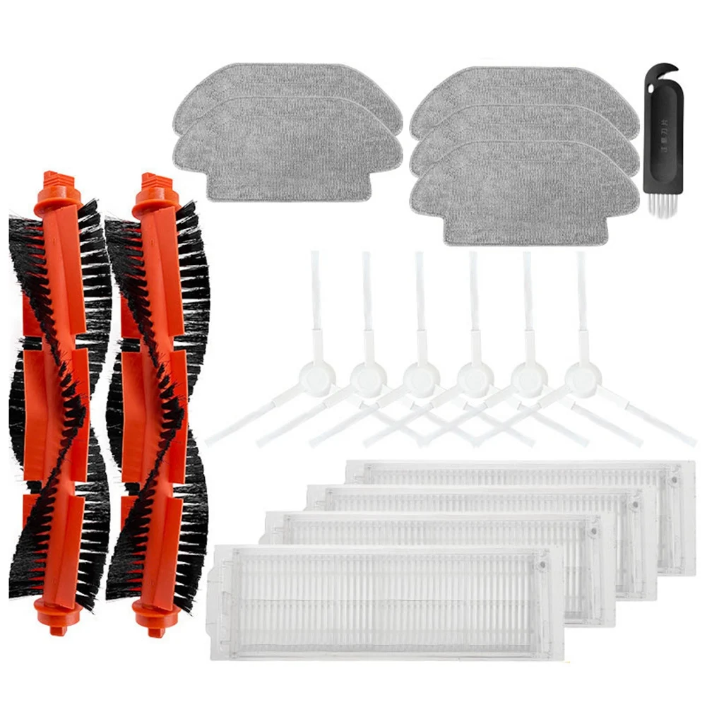

18PCS Competible for Xiaomi Mi Robot Vacuum Mop Pro P Cleaning Robot STYTJ02YM,Main Side Brush Hepa Filter Mop