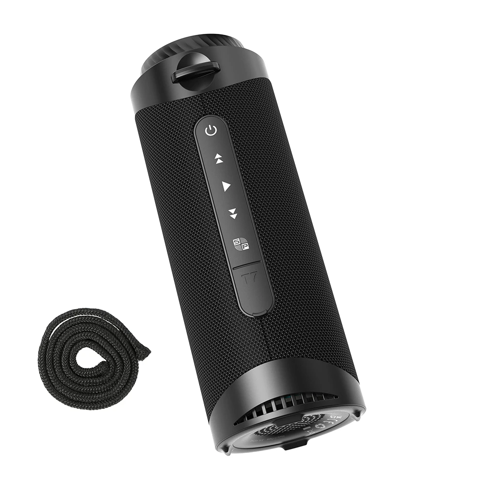 

T7 Portable Bluetooth 5.3 Speaker with HIFI Stereo 360 degree Surround Sound LED Modes True Wireless Stereo for outdoor Camping