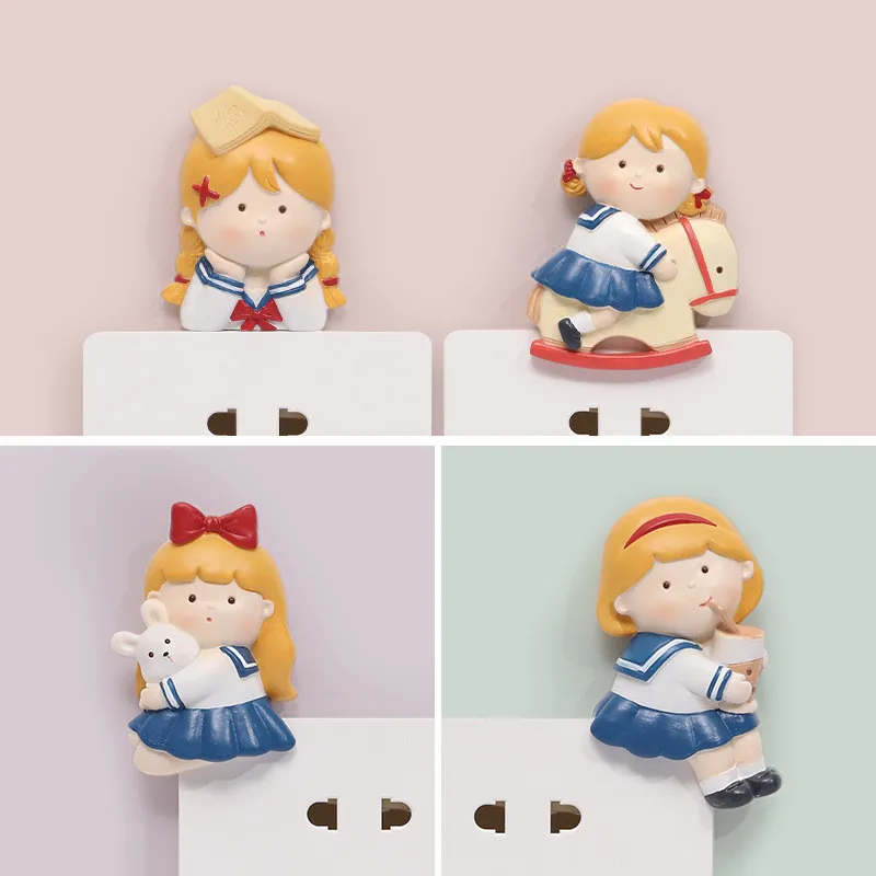 Мультяшные Стильные наклейки в стиле преппи для девушек украшения комнаты