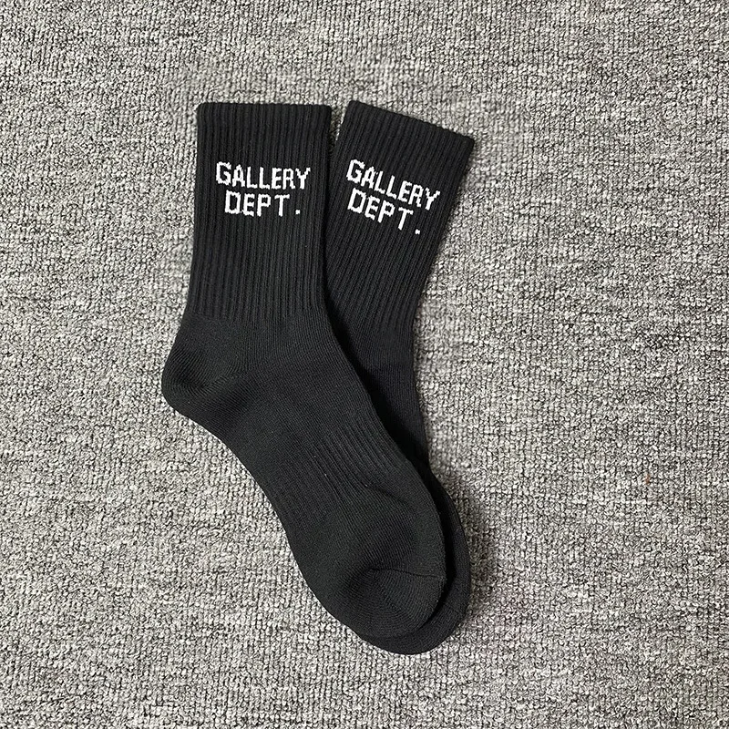 2023 GALLERY DEPT socks winter graffiti letters street art solid cotton towel bottom sports unisex socks