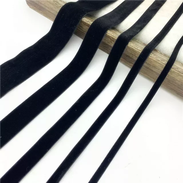 

New 6mm-38mm Black Velvet Ribbon For Handmade Gift Bouquet Wrapping Supplies Home Party Decorations Christmas Ribbons