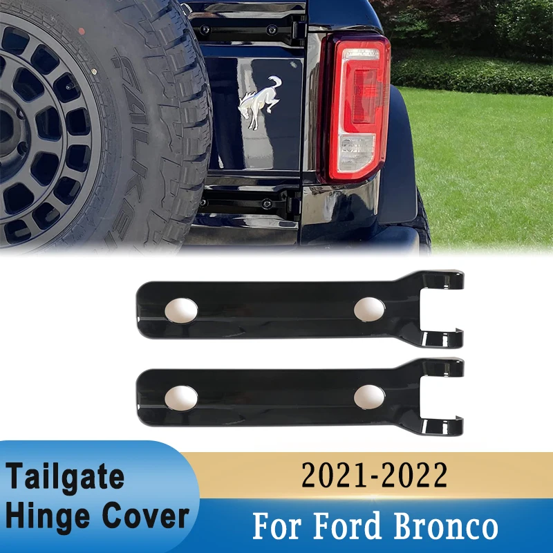 

Car Tailgate Hinge Handle Cover Rear Door Hinge Liftgate Decoration Trim For Ford Bronco 2021 2022 Exterior Accessories